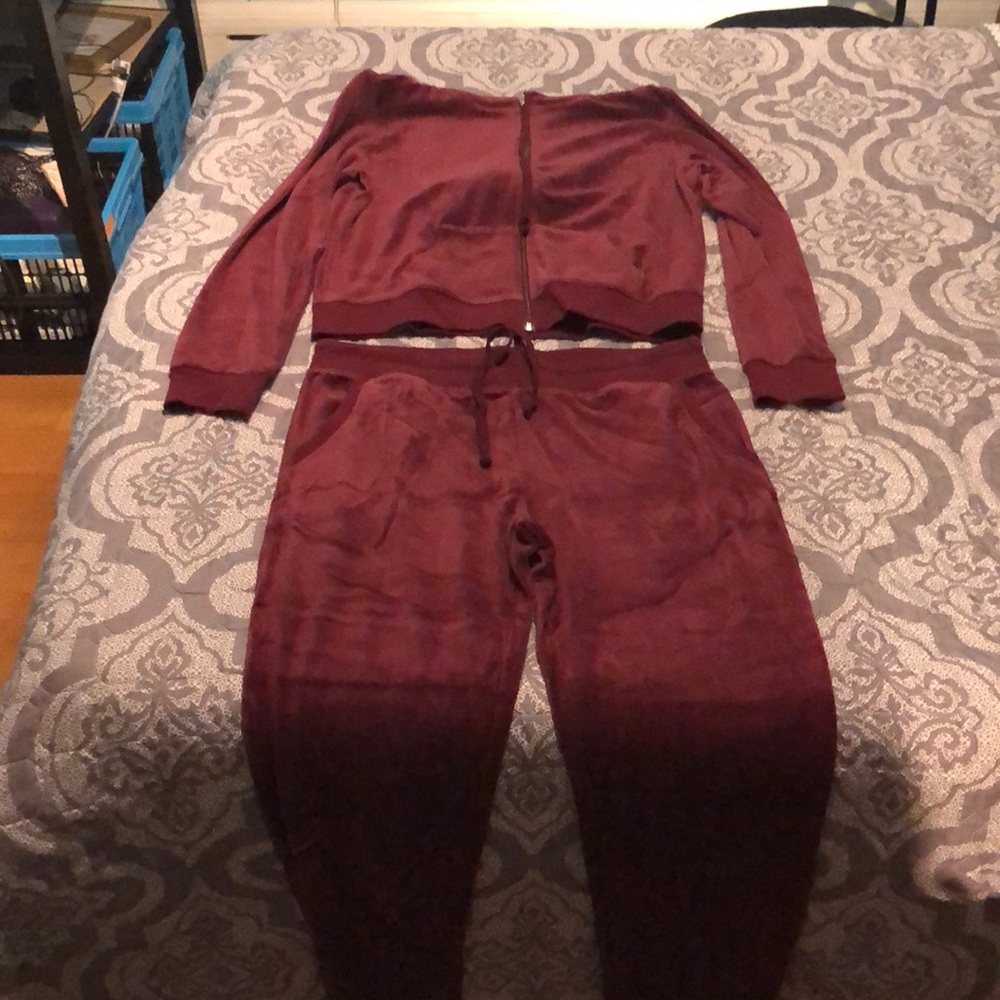 Velour Track Suit